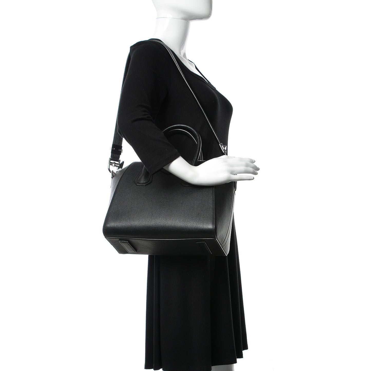 Sugar Goatskin Small Antigona Black