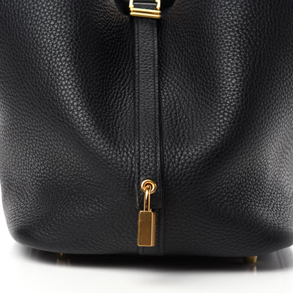 Hermes Taurillon Clemence Picotin Lock 22 MM Black 10 of 11