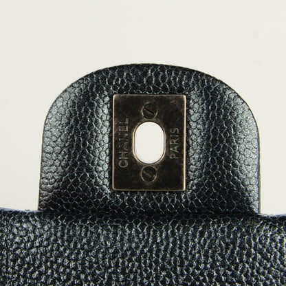 Chanel Metallic Caviar Quilted Extra Mini Flap Dark Grey 5 of 8