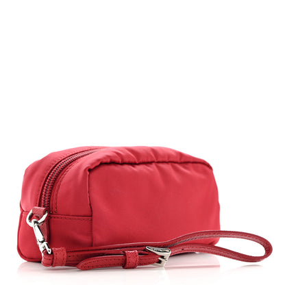 Prada Tessuto Nylon Vela Cosmetic Pouch Rosso 3 of 8