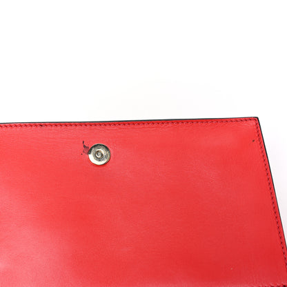 Valentino Garavani Nappa Rockstud Wristlet Clutch Deep Orange 10 of 10