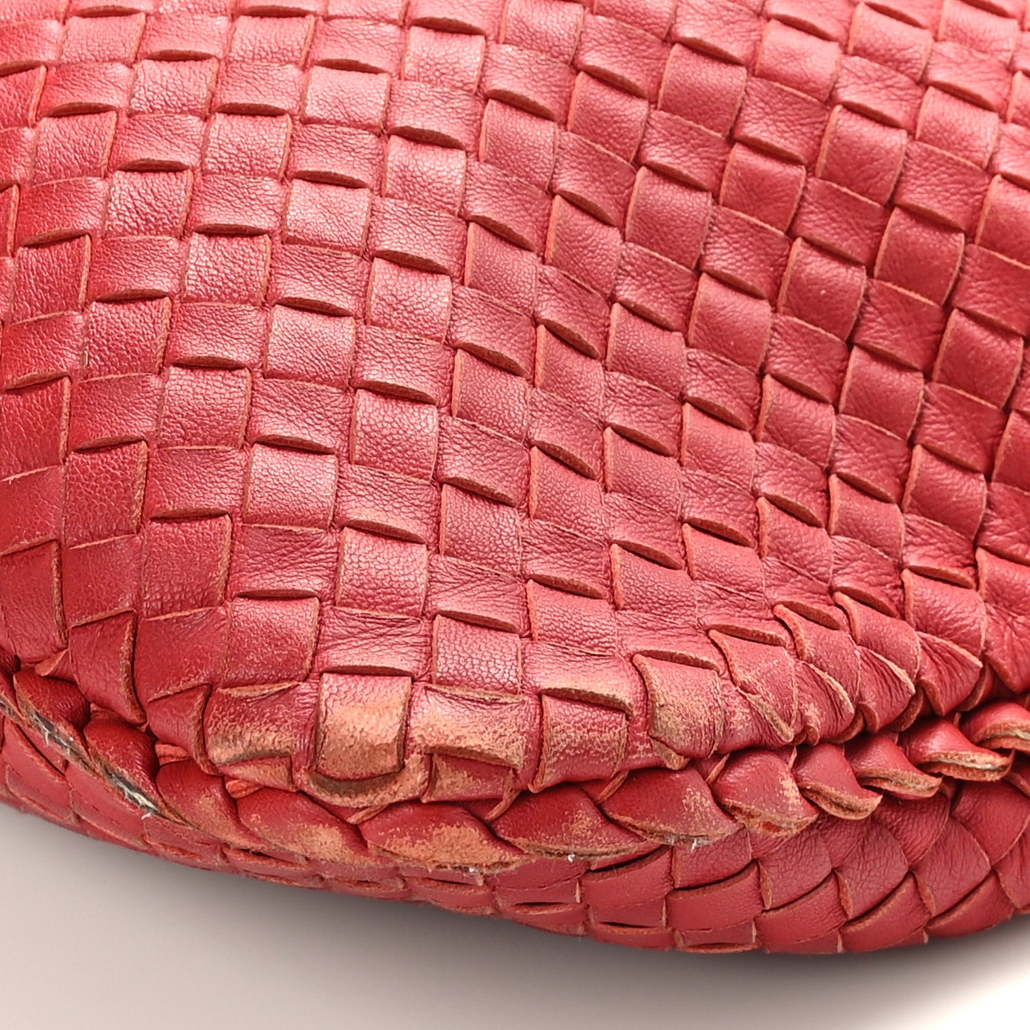 Nappa Intrecciato Large Veneta Hobo Brique