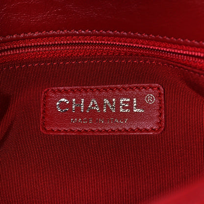 Chanel Crumpled Calfskin Medium Chain All Over Flap Red 6 of 9