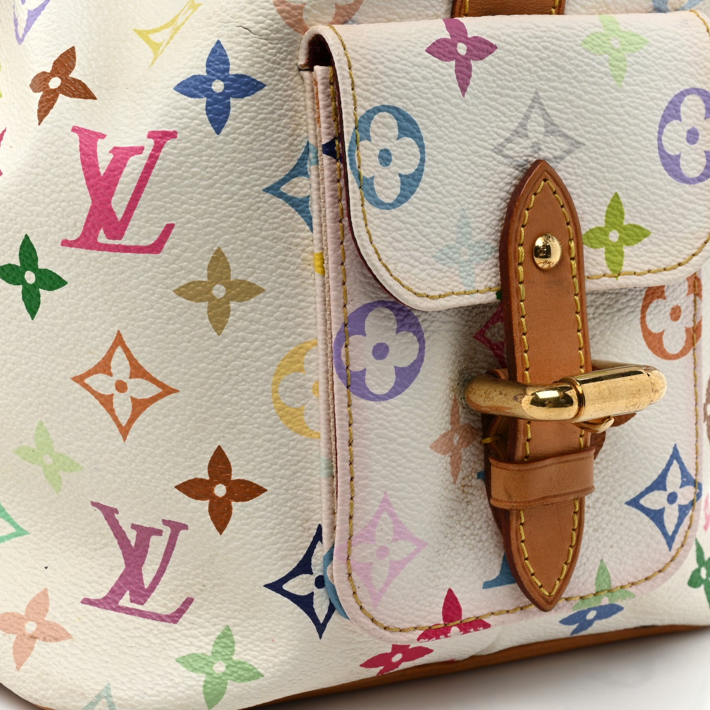 Monogram Multicolor Petit Noe White