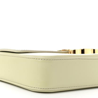 Celine Shiny Calfskin Triomphe Chain Shoulder Bag Almond Green 9 of 10