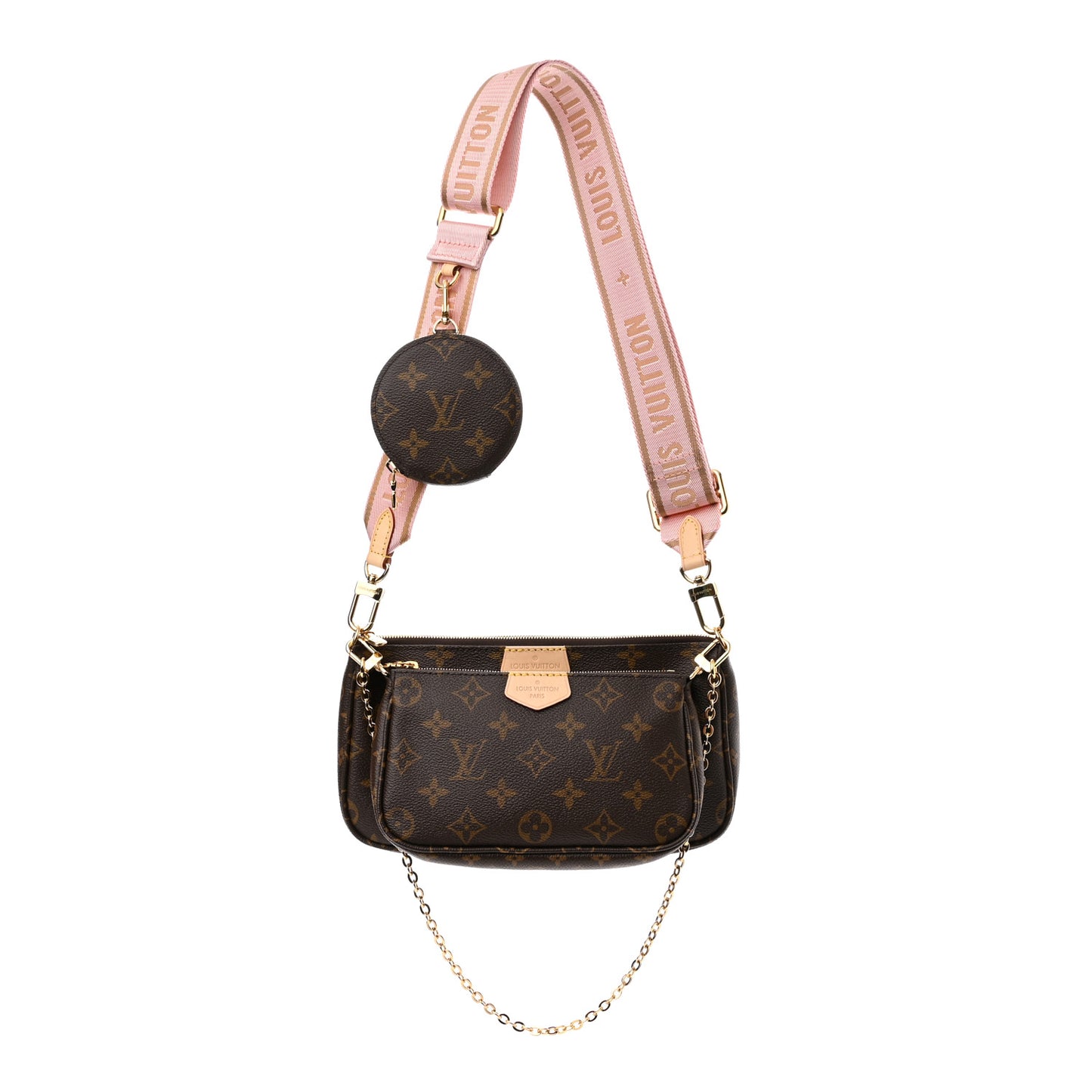 Monogram Multi Pochette Accessories Rose Clair