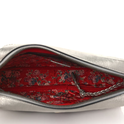 Gucci Laminated Nappa Web Trapuntata Small GG Shoulder Bag Argento 5 of 10