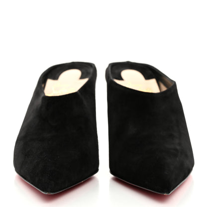 Christian Louboutin Veau Velours Quart 80 Mules 38.5 Black 2 of 9