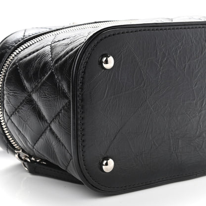 Chanel Crumpled Calfskin PVC Quilted Backpack Black 10 of 11