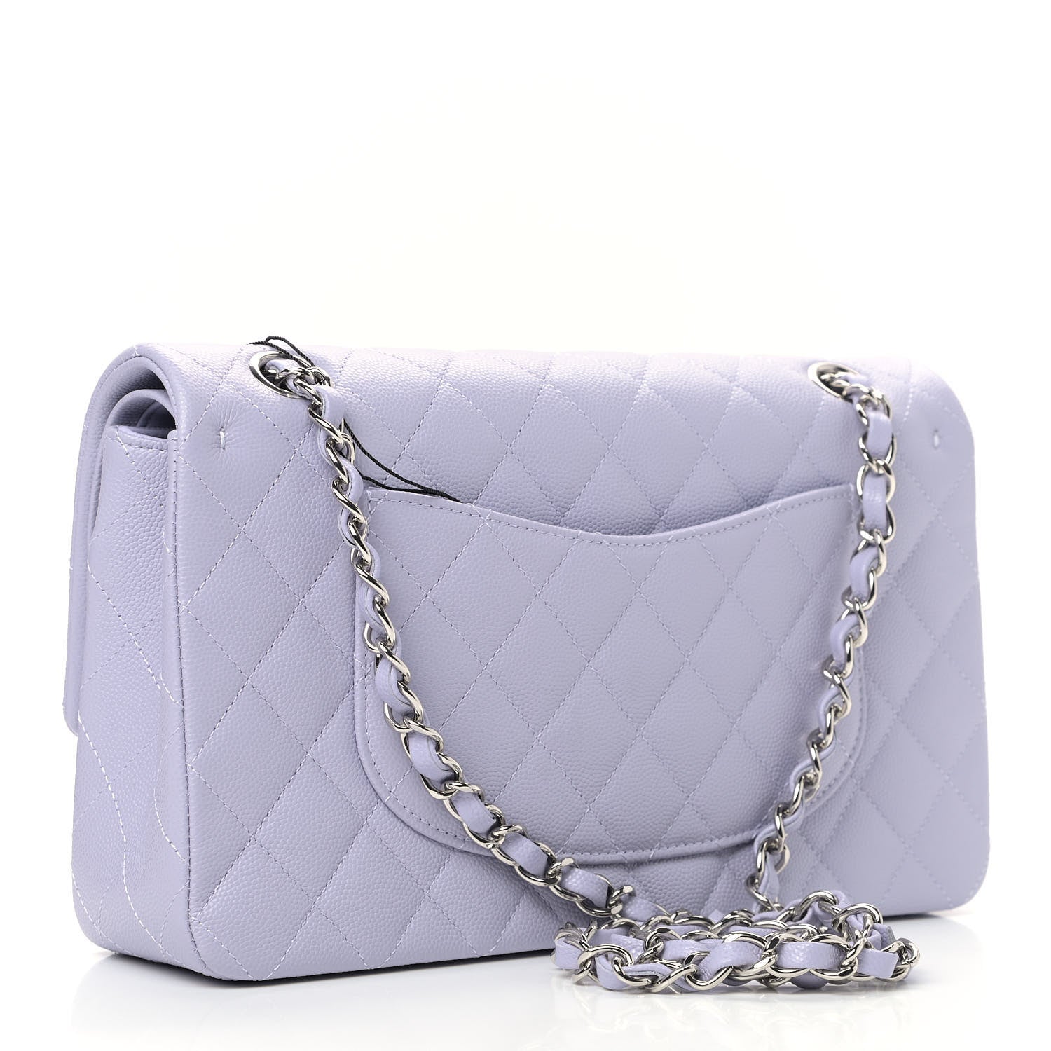Chanel Caviar Quilted Medium Double Flap Light Purple 3 of 9