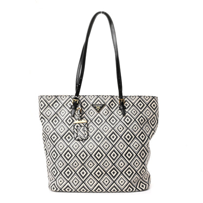 Prada Saffiano Diamond Print Tote Multicolor 1 of 10