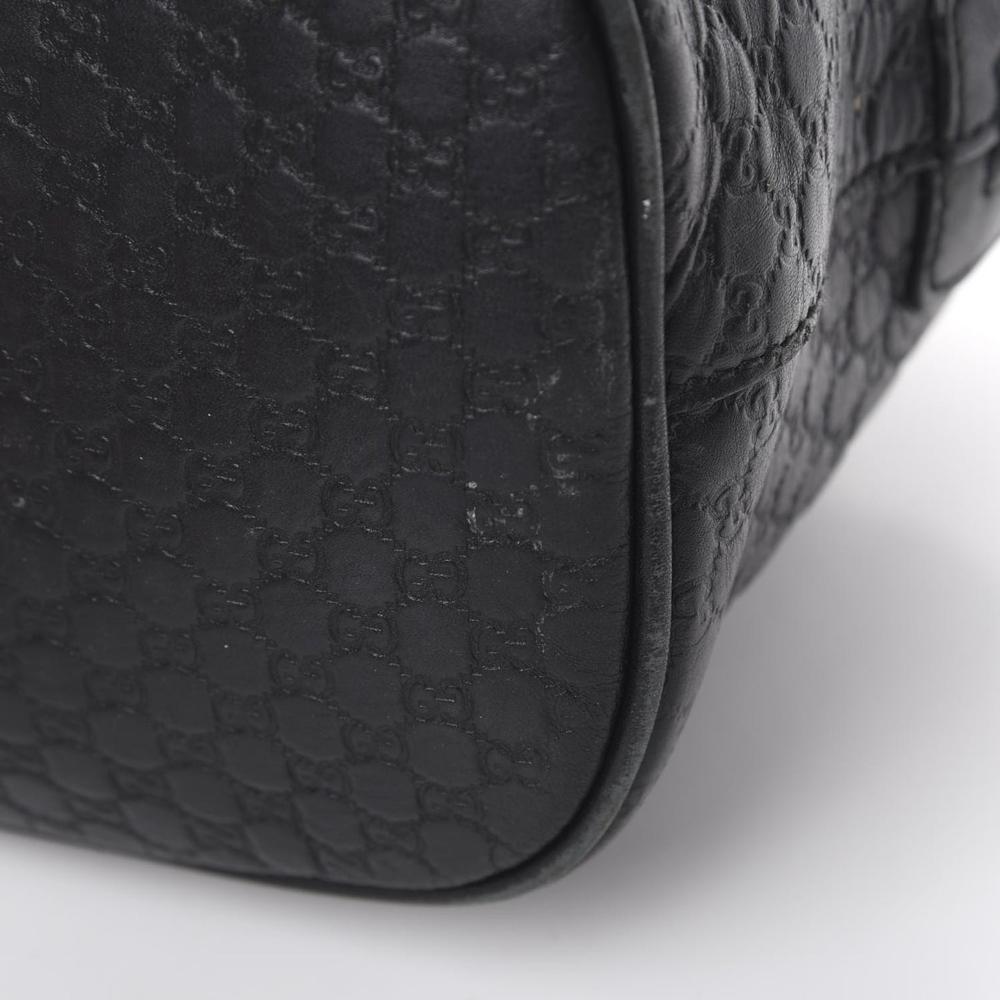 Microguccissima Medium Dome Bag Black