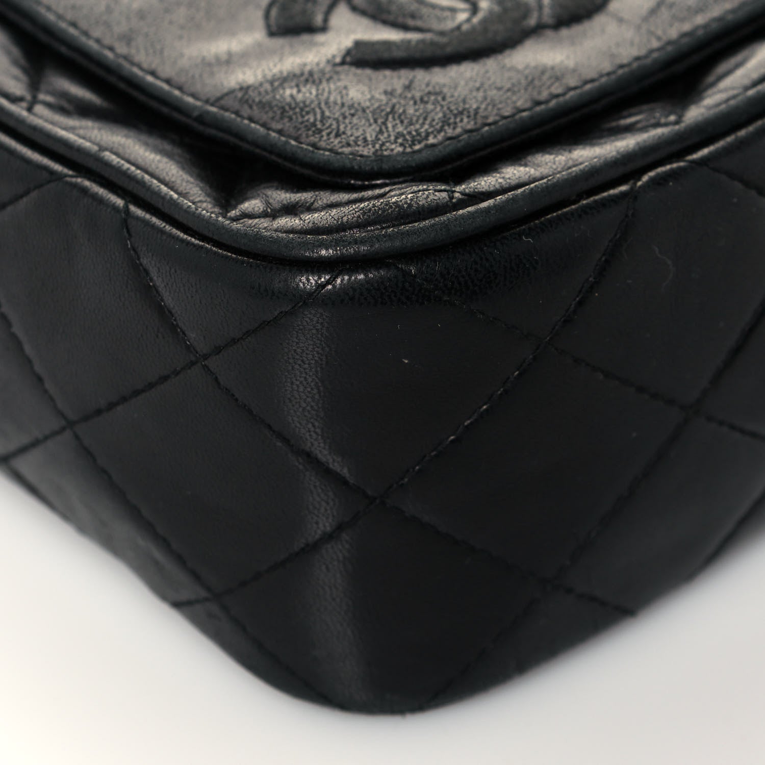 Chanel Lambskin Quilted Tassel Camera Case Black 9 of 18