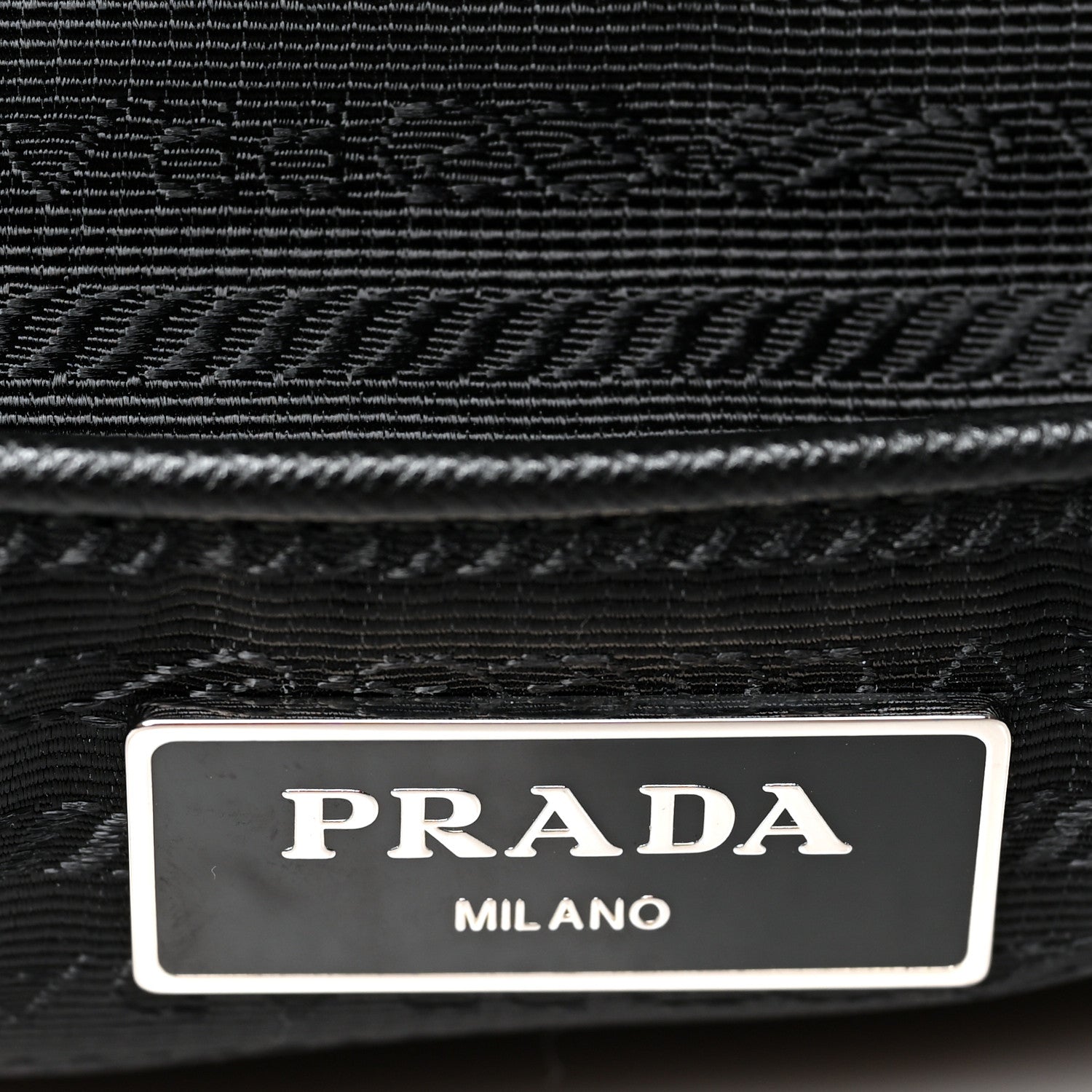 Prada Tessuto Nylon Saffiano Medium Backpack Black 5 of 10