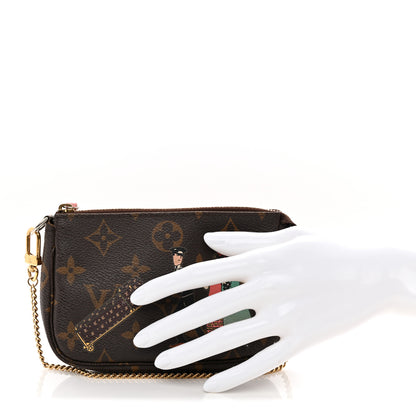 Louis Vuitton Monogram Illustre Mini Pochette Accessories Rose 2 of 10