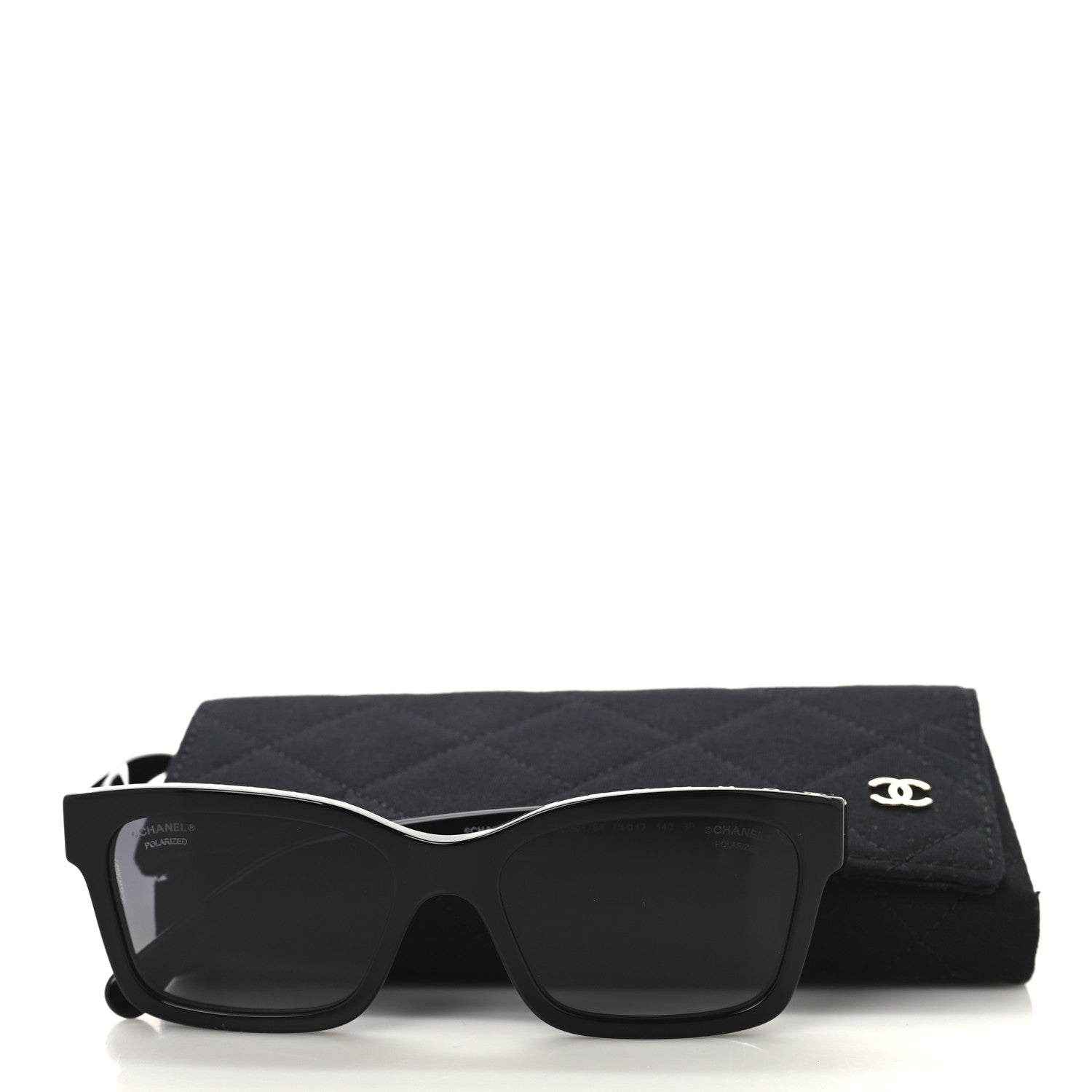 Chanel Acetate Square Sunglasses 5417 Black 7 of 7