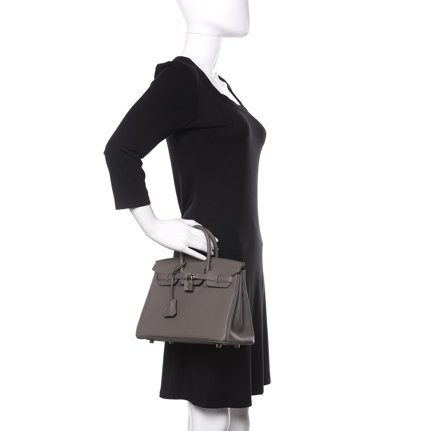 Hermes Togo Birkin 25 Etain 2 of 11