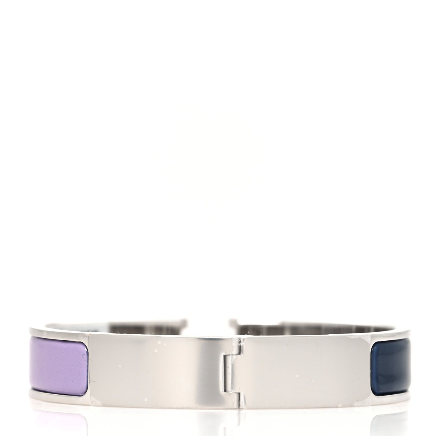 Enamel Narrow Fusion Clic Clac H Bracelet GM Lilas Ultramarine