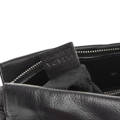 Prada Vitello Soft Shopping Satchel Black 9 of 9