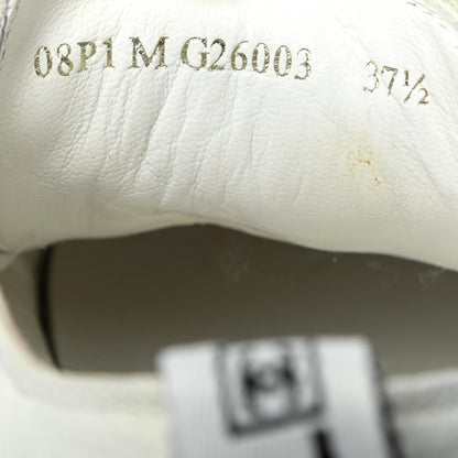Chanel Calfskin Fringe Golf Tennis 37.5 White 8 of 14