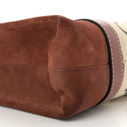Chloe Suede Calfskin Small Woody Ribbon Tote Sepia Brown 9 of 11