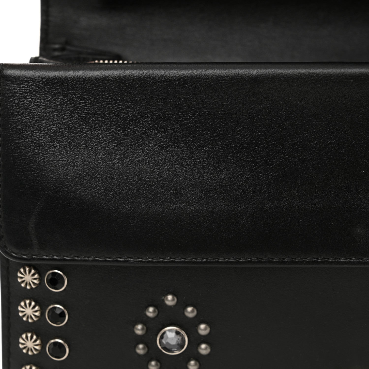 Gucci Calfskin Studded Small Dionysus Shoulder Bag Black 14 of 14