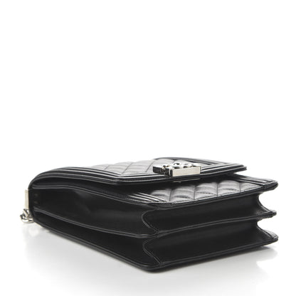 Chanel Calfskin Quilted North South Boy Flap Black 4 of 10