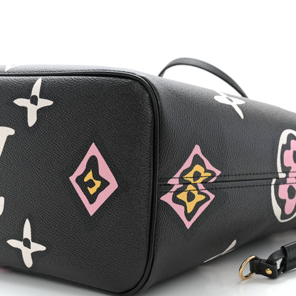 Louis Vuitton Monogram Giant Wild at Heart Neverfull MM Black 9 of 10