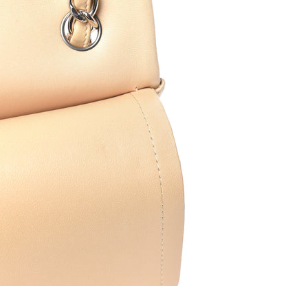 Chanel Lambskin Quilted Jumbo Double Flap Beige Clair 12 of 13