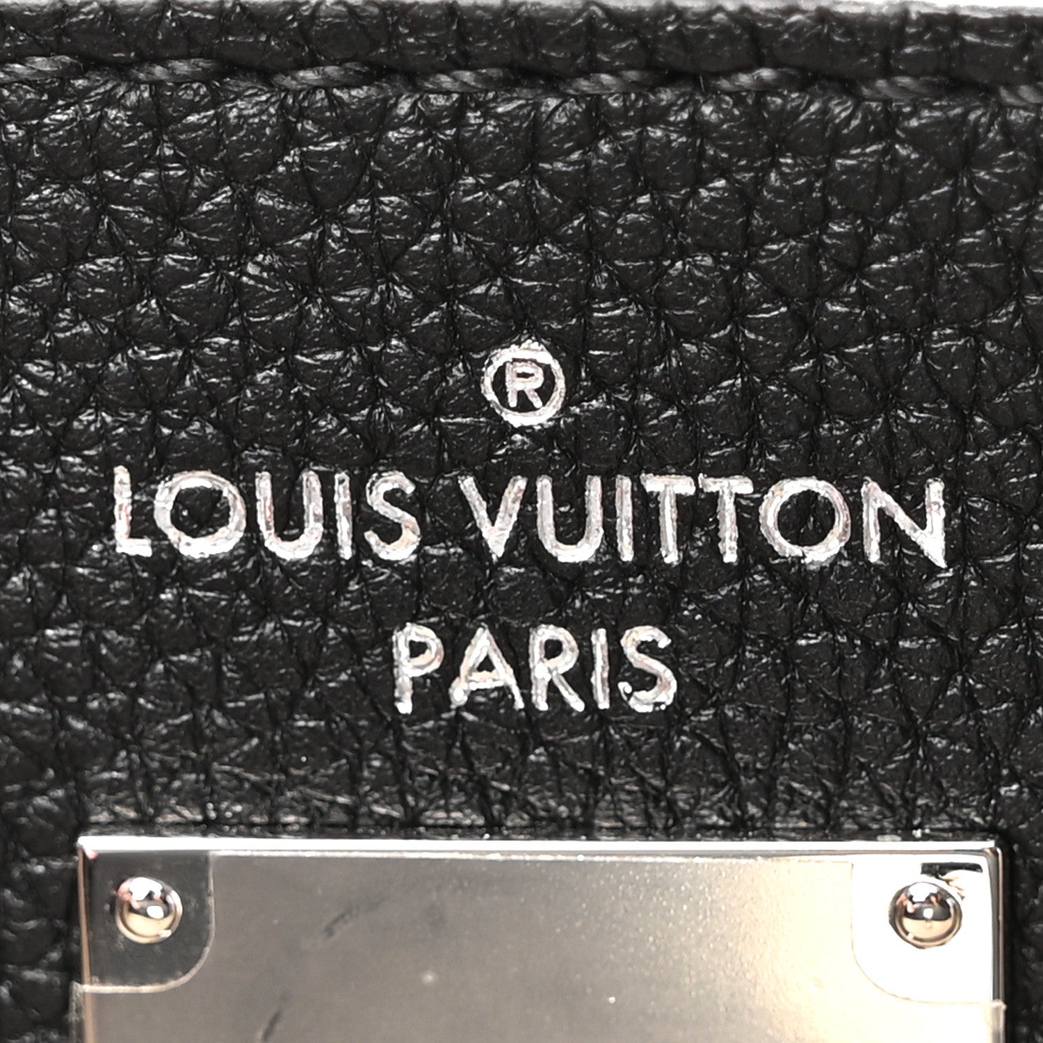 Louis Vuitton Taurillon City Steamer MM Black Beige 6 of 9