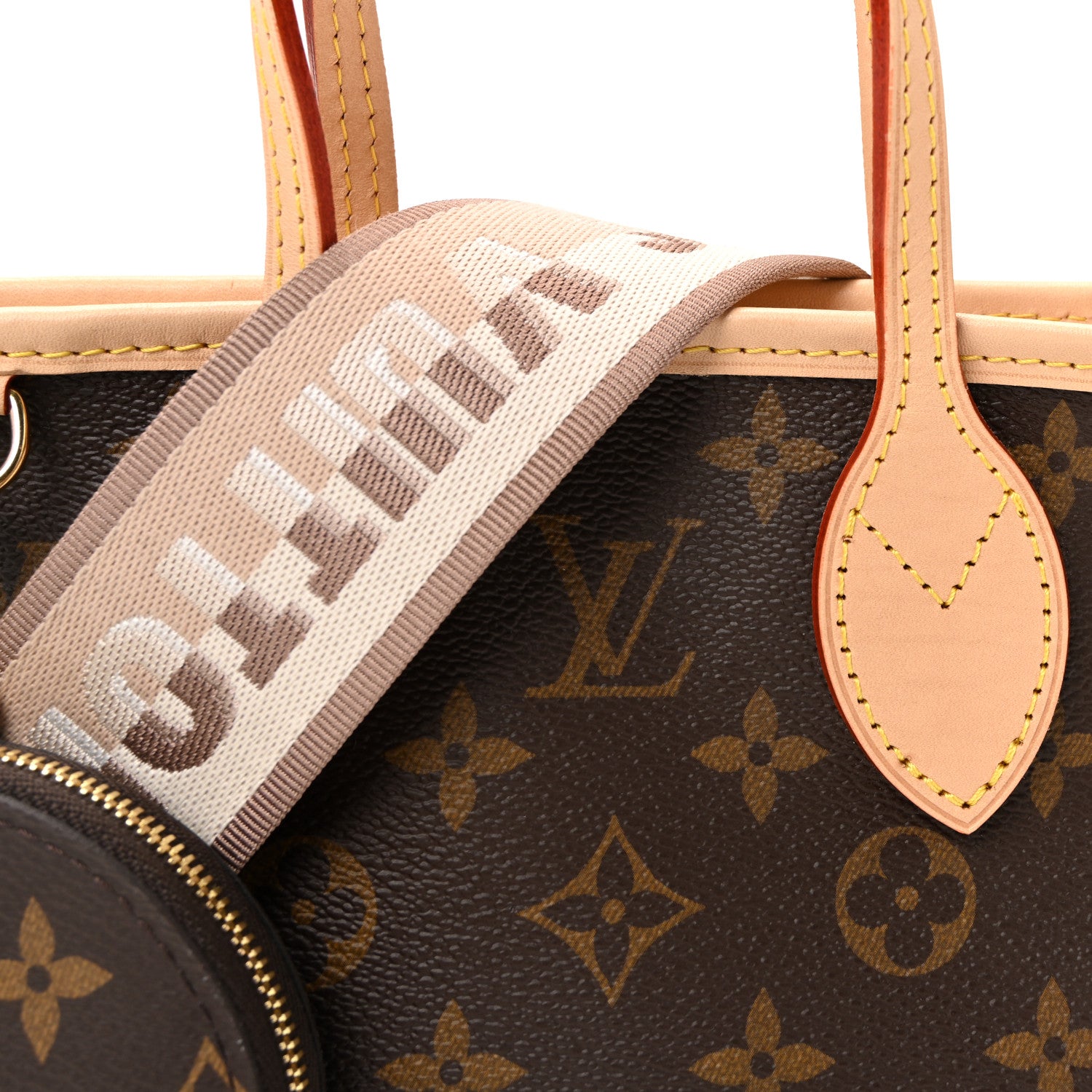 Louis Vuitton Monogram Neverfull BB Beige 7 of 9