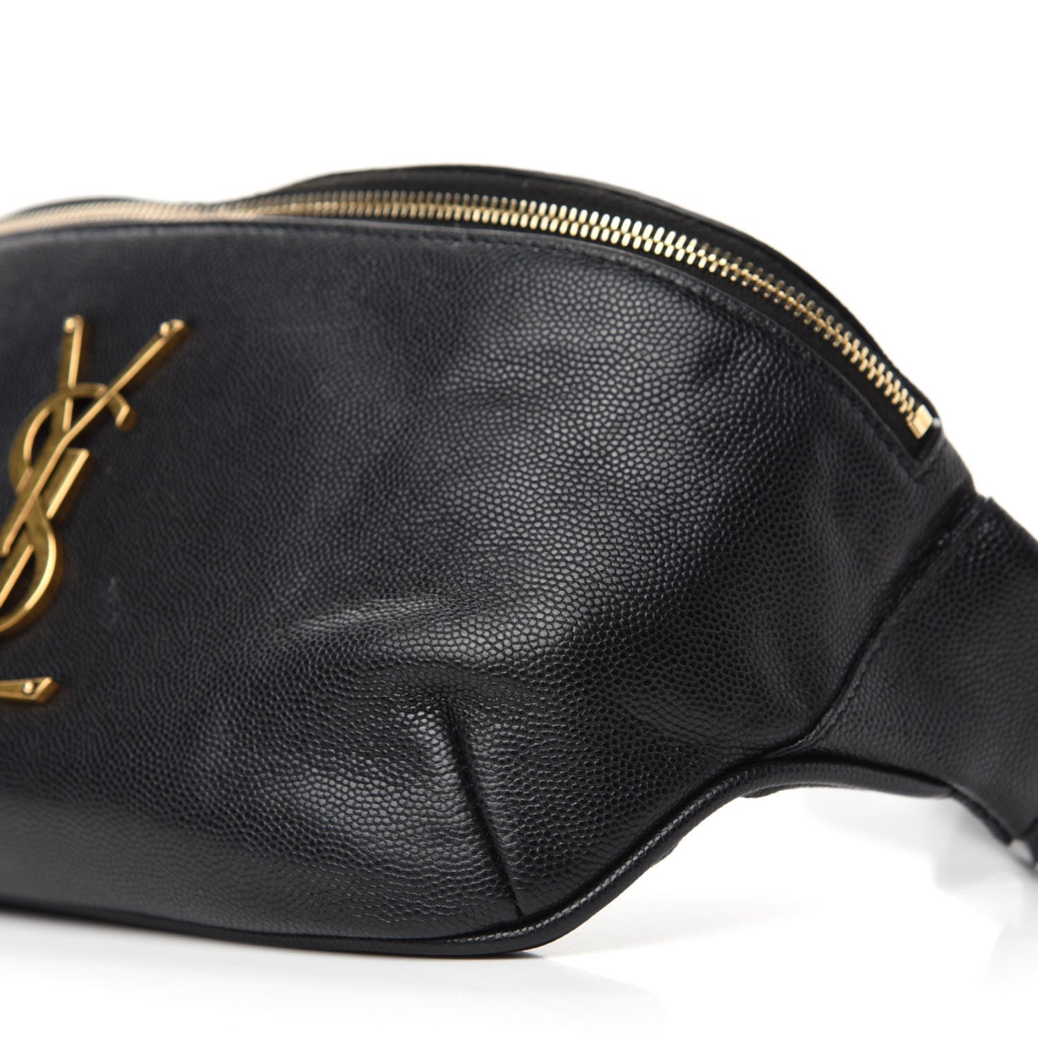 Saint Laurent Grain De Poudre Monogram Belt Bag Black 7 of 10