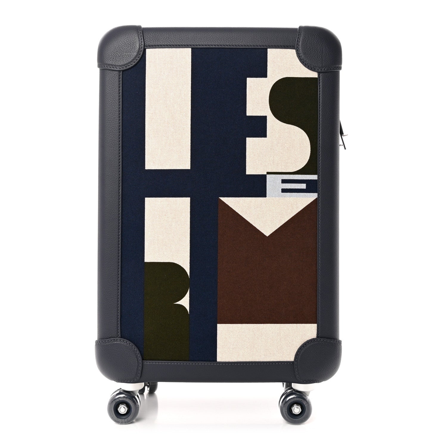 Hermes Canvas Taurillon Regate RMS Rolling Trolley Luggage Multicolor 1 of 8