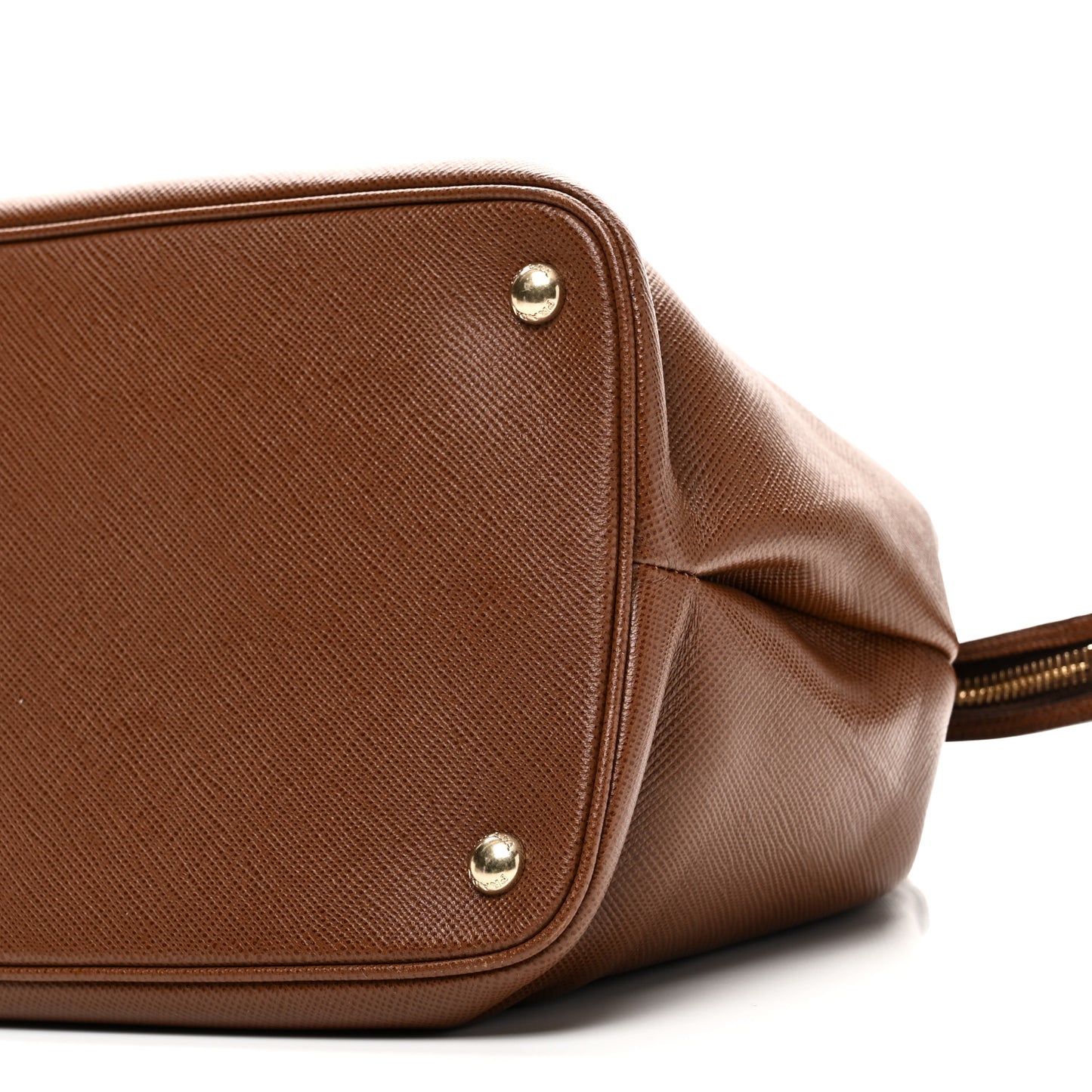 Saffiano Cuir Top Handle Dome Tote Palissandro
