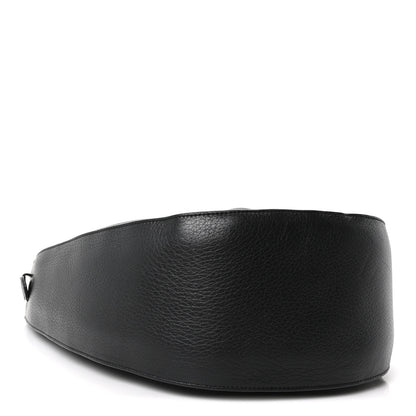 The Row Grained Calfskin Drawstring Pouch Black 4 of 9