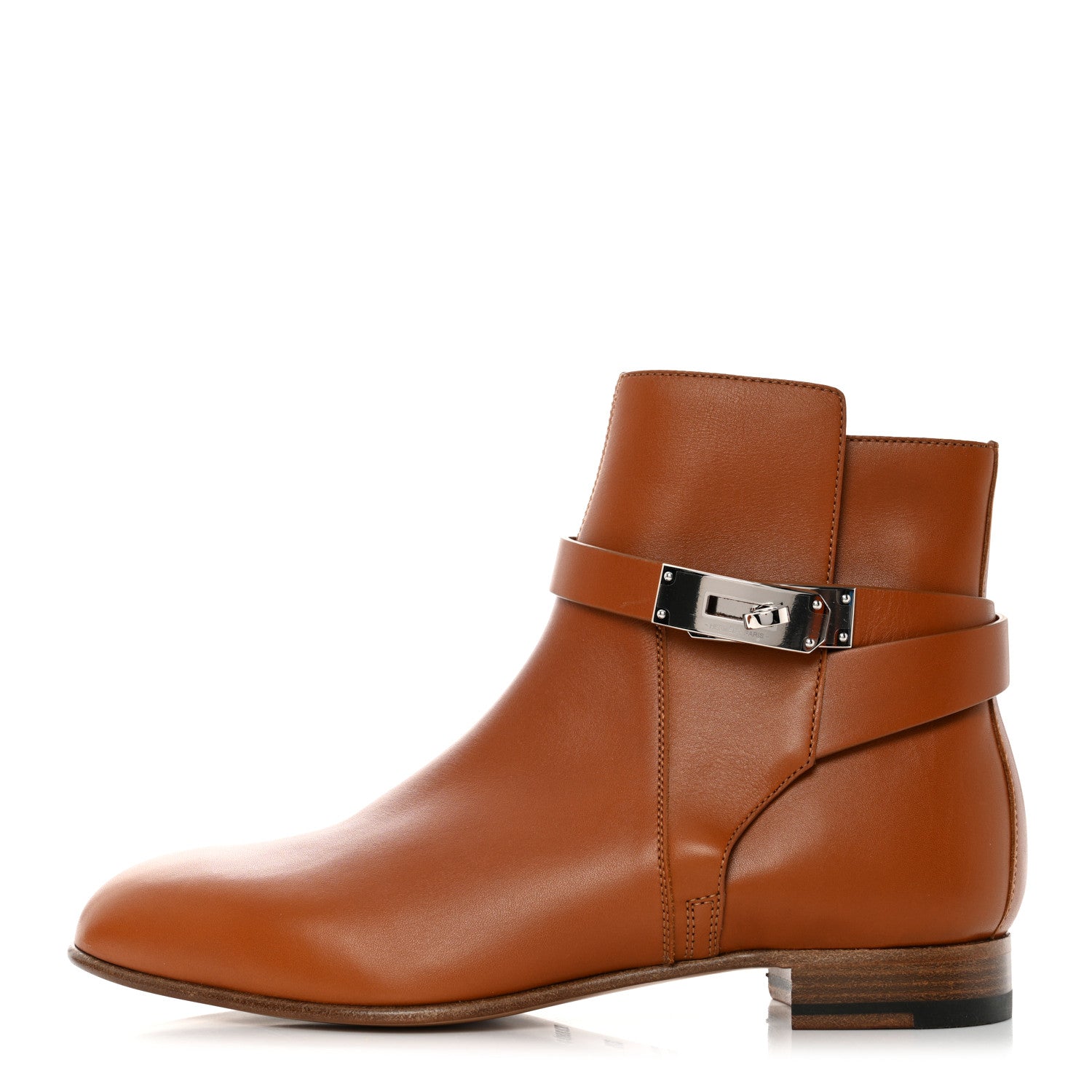 Hermes Calfskin Neo Low Boots 37.5 Natural 1 of 8