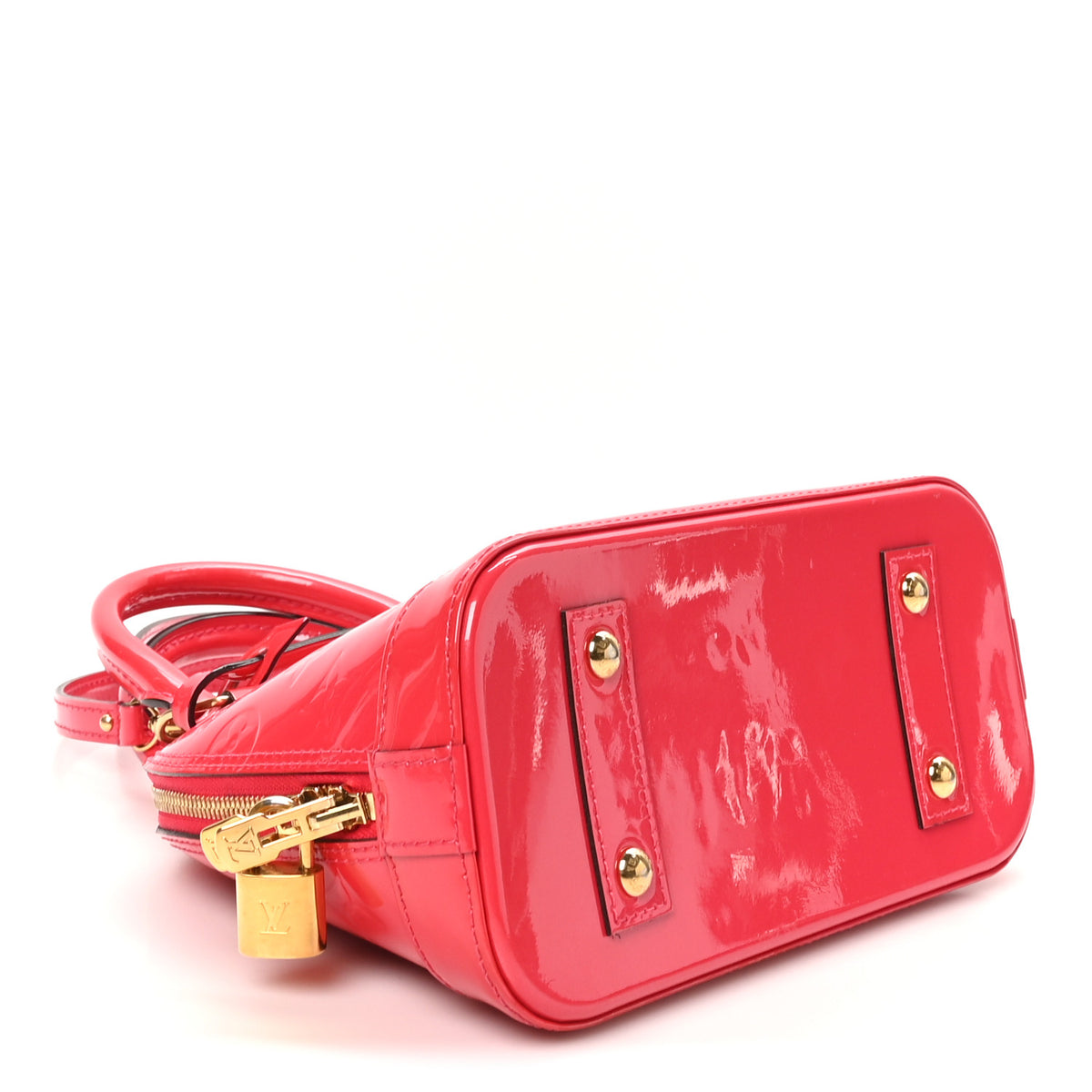 Louis Vuitton Vernis Alma BB Hot Pink 4 of 9