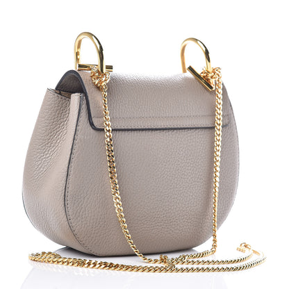 Chloe Grained Lambskin Mini Drew Shoulder Bag Motty Grey 3 of 11