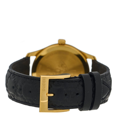 Gucci Stainless Steel Calfskin 38mm G-Timeless Quartz Watch Black 3 of 4