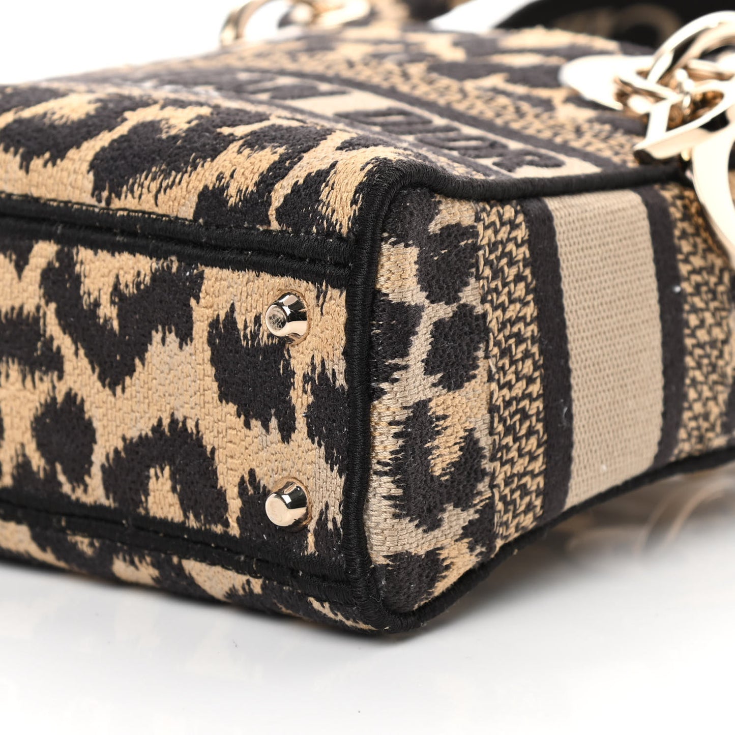 Canvas Mini Mizza Embroidered Lady D-Lite Beige Multicolor