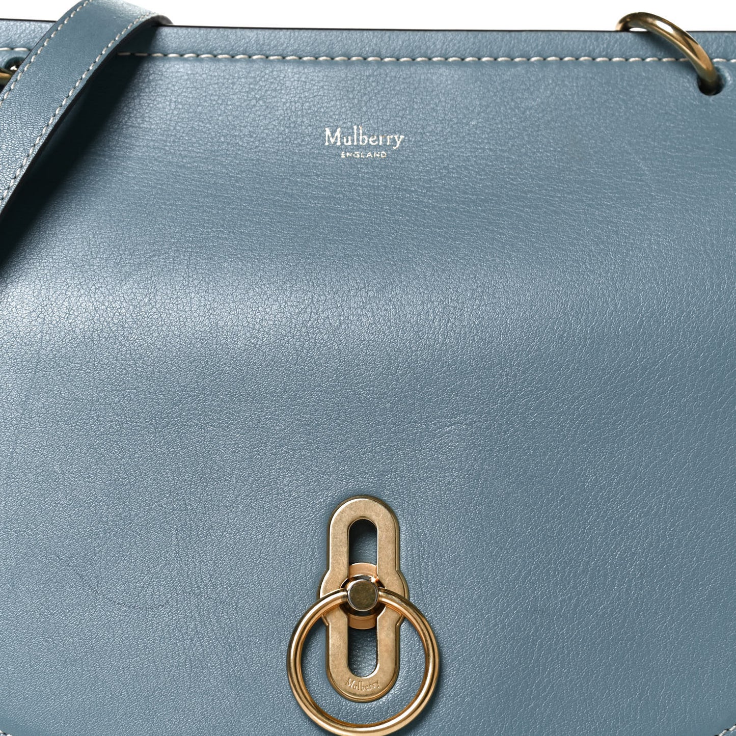 Silky Calfskin Amberley Satchel Blue
