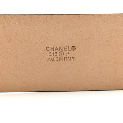 Chanel Calfskin CC Chain Belt 80 32 Black Gold 5 of 8