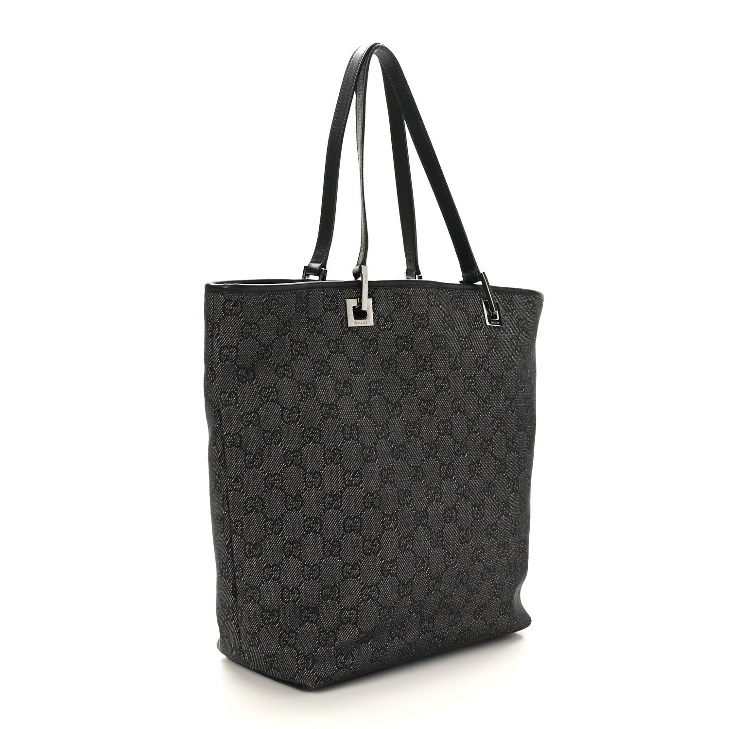 Gucci Monogram Large Bucket Tote Black 3 of 9