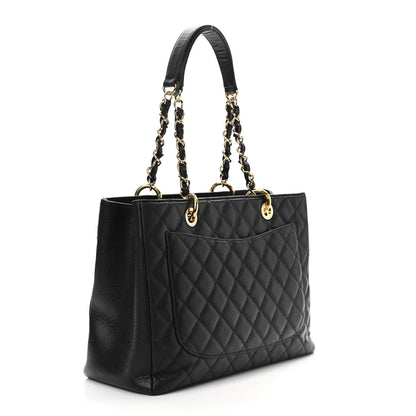 Chanel Caviar Quilted Grand Shopping Tote GST Black 3 of 11