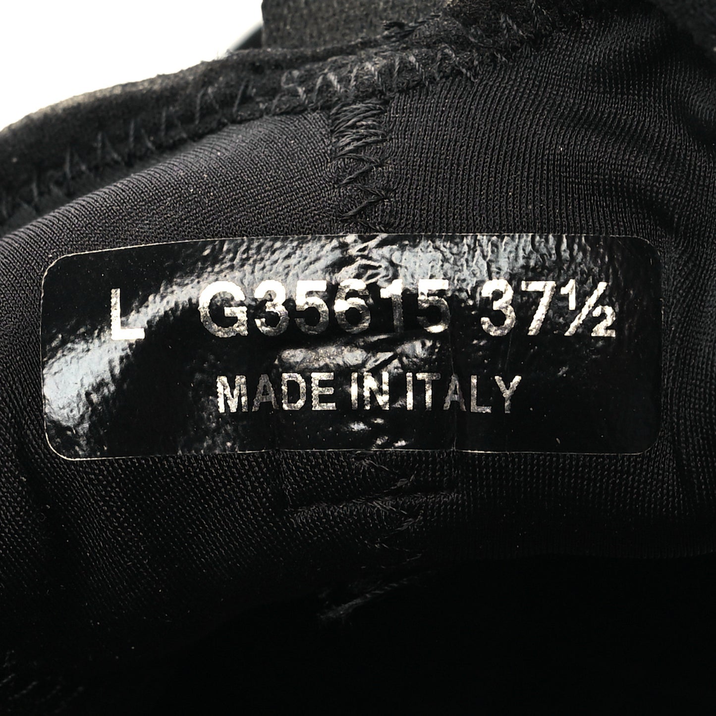 Velvet Calfskin Mixed Fibers CC Sneakers 37.5 Black