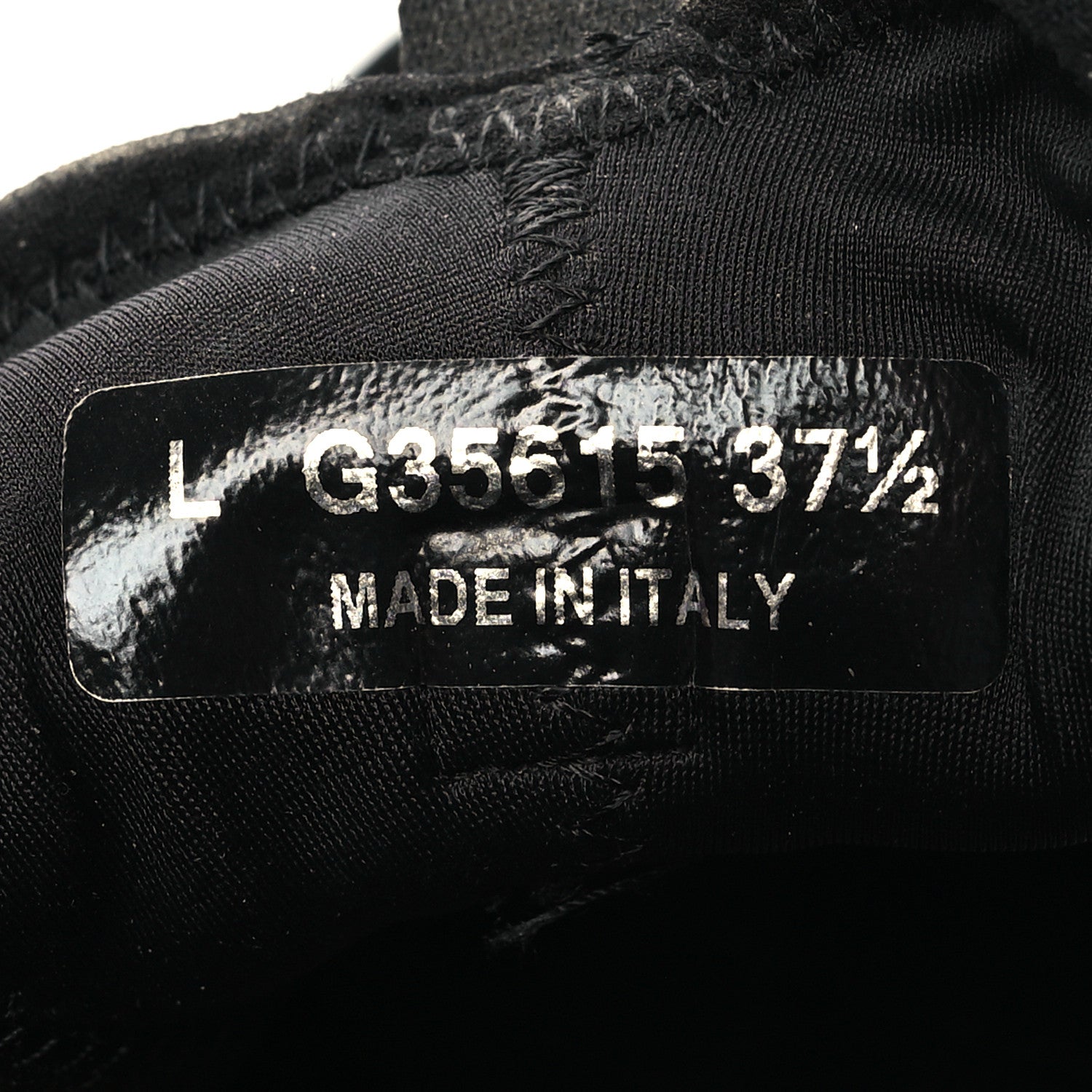 Chanel Velvet Calfskin Mixed Fibers CC Sneakers 37.5 Black 6 of 9