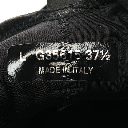 Chanel Velvet Calfskin Mixed Fibers CC Sneakers 37.5 Black 6 of 9