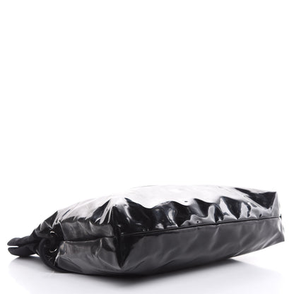 Chanel Vinyl Spirit Drawstring Tote Black 4 of 13