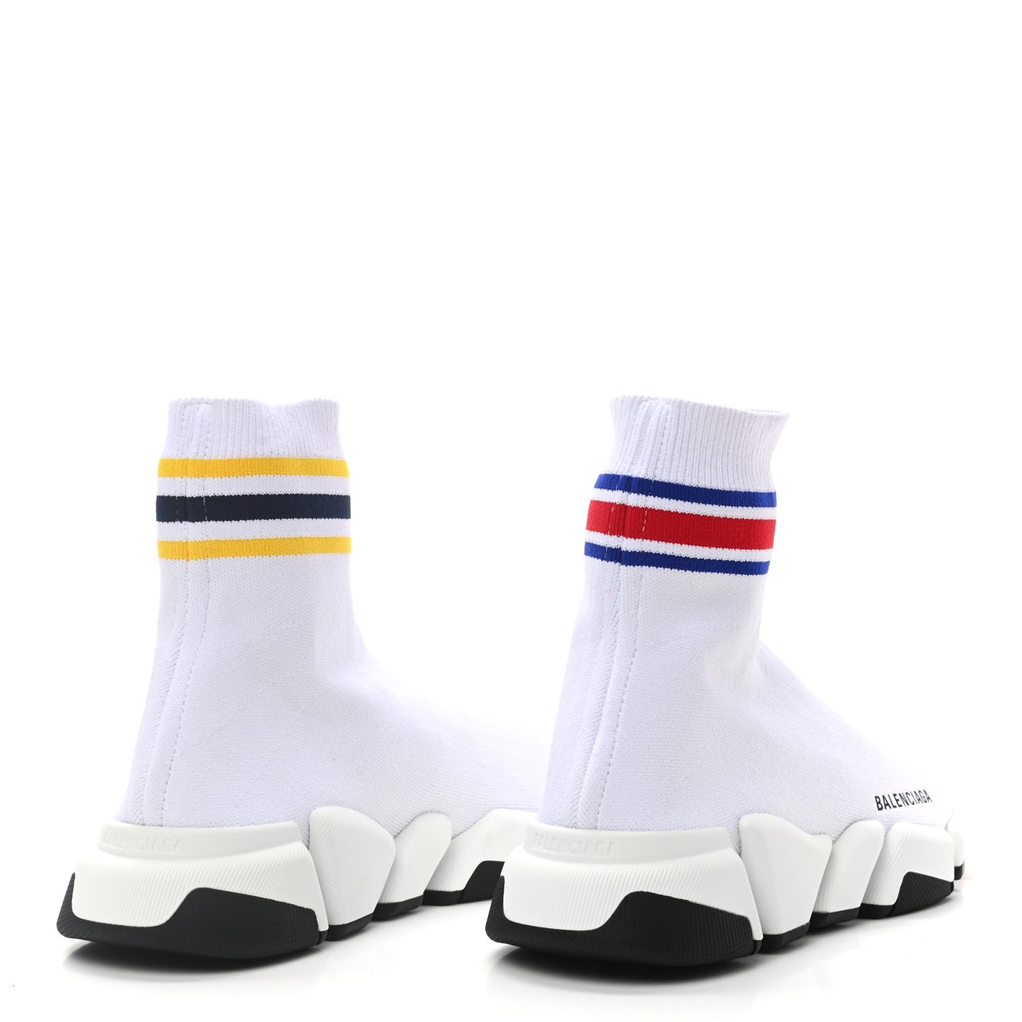 Technical 3D Recycled Knit Striped Womens Speed 2.0 Sneakers 39 White Multicolor