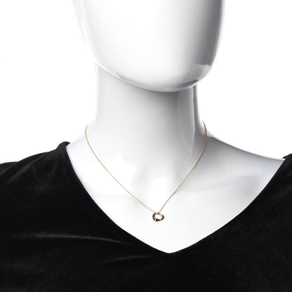 Tiffany 18K Rose Gold 11mm Elsa Peretti Open Heart Pendant Necklace 2 of 7